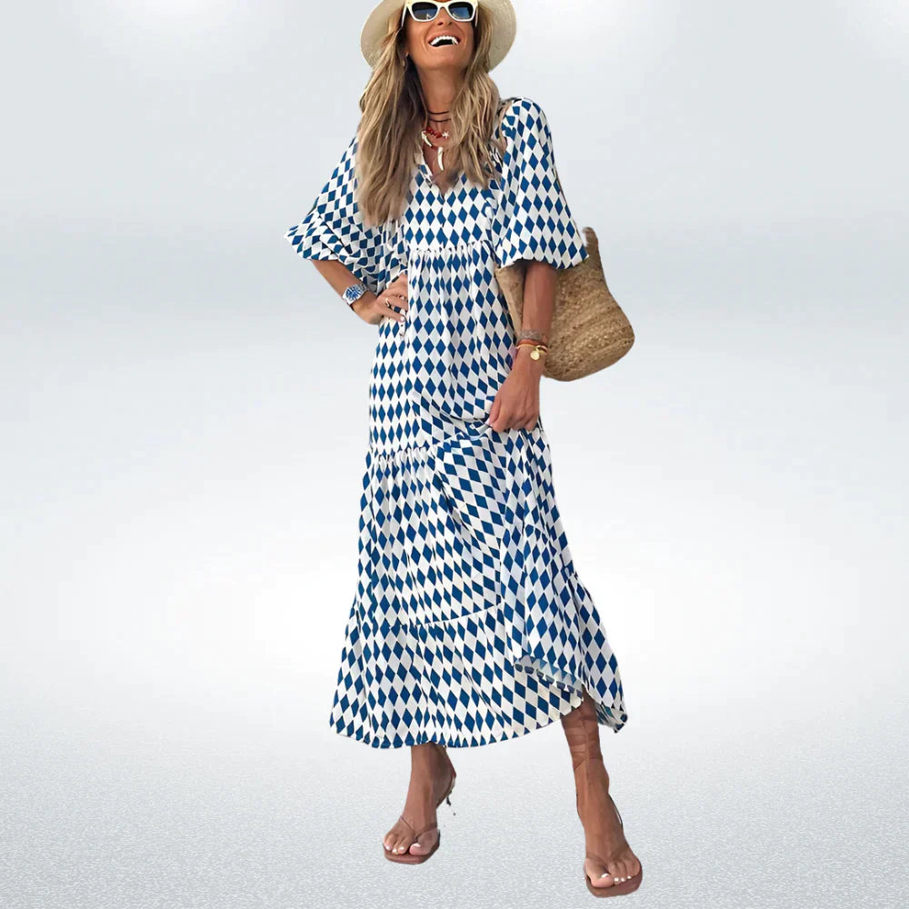 Sophia - Sukienka na co dzień dla kobiet, nowoczesna i wygodna