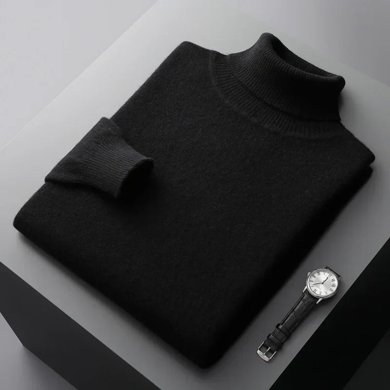 Louis - Dzianinowy sweter z golfem