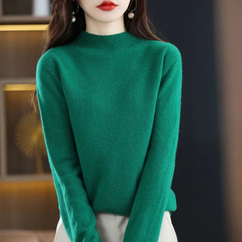 Carlotta – Elegancki sweter z splotem warkocza