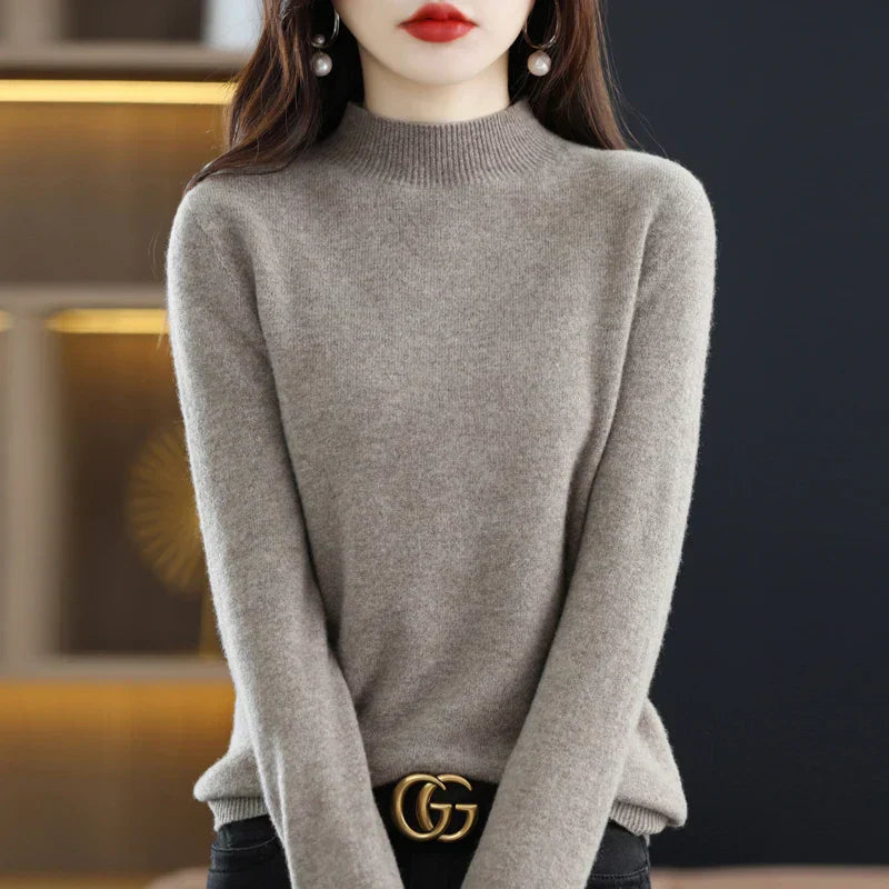 Carlotta – Elegancki sweter z splotem warkocza