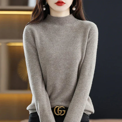 Carlotta – Elegancki sweter z splotem warkocza
