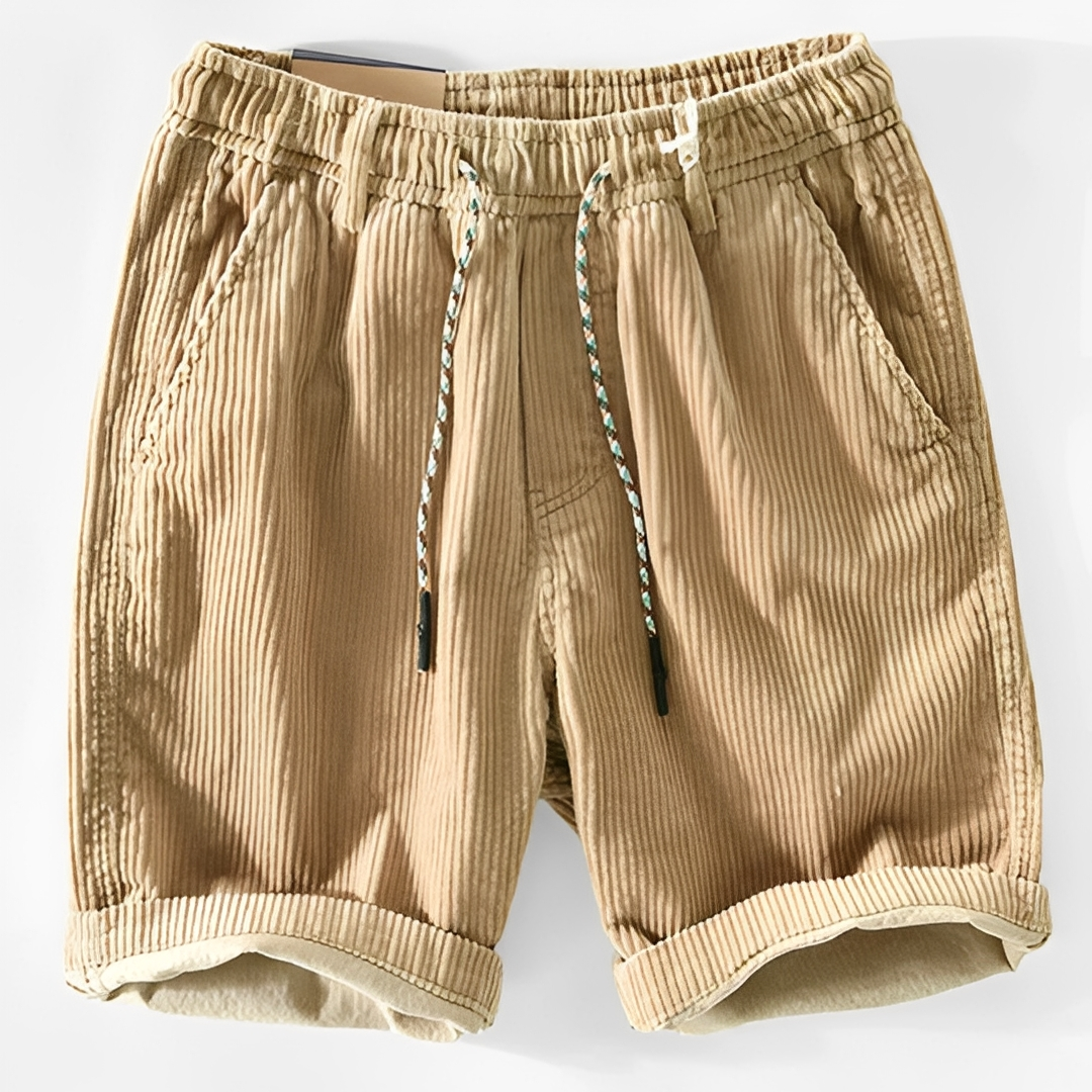 Lenmar - Męskie welurowe szorty na lato