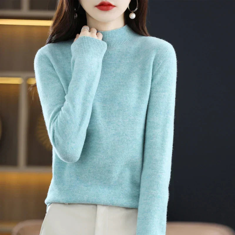 Carlotta – Elegancki sweter z splotem warkocza