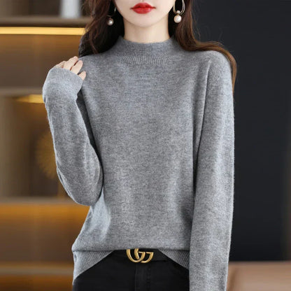Carlotta – Elegancki sweter z splotem warkocza
