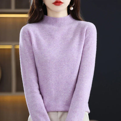 Carlotta – Elegancki sweter z splotem warkocza