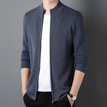 Derek - Męski kardigan na zamek, dający wygodę