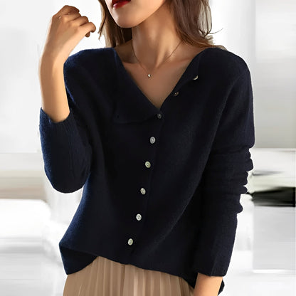 Lorena - Elegancki sweter z drobną strukturą dla kobiet