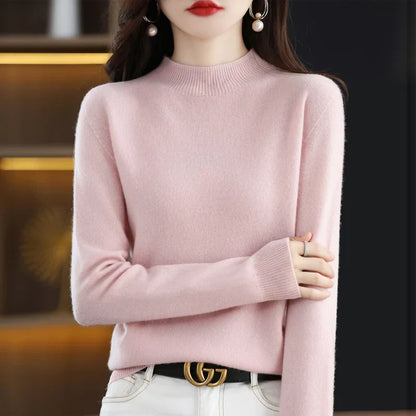 Carlotta – Elegancki sweter z splotem warkocza