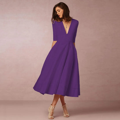Noemi – Elegancka sukienka wieczorowa w długości midi