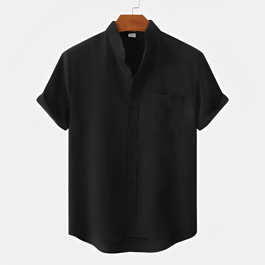 Lexus - Męska letnia koszula jednokolorowa