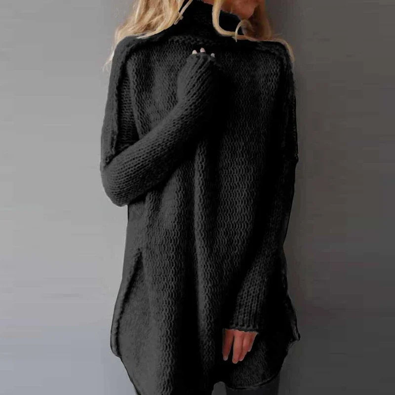 Greta – Sweter z kołnierzem