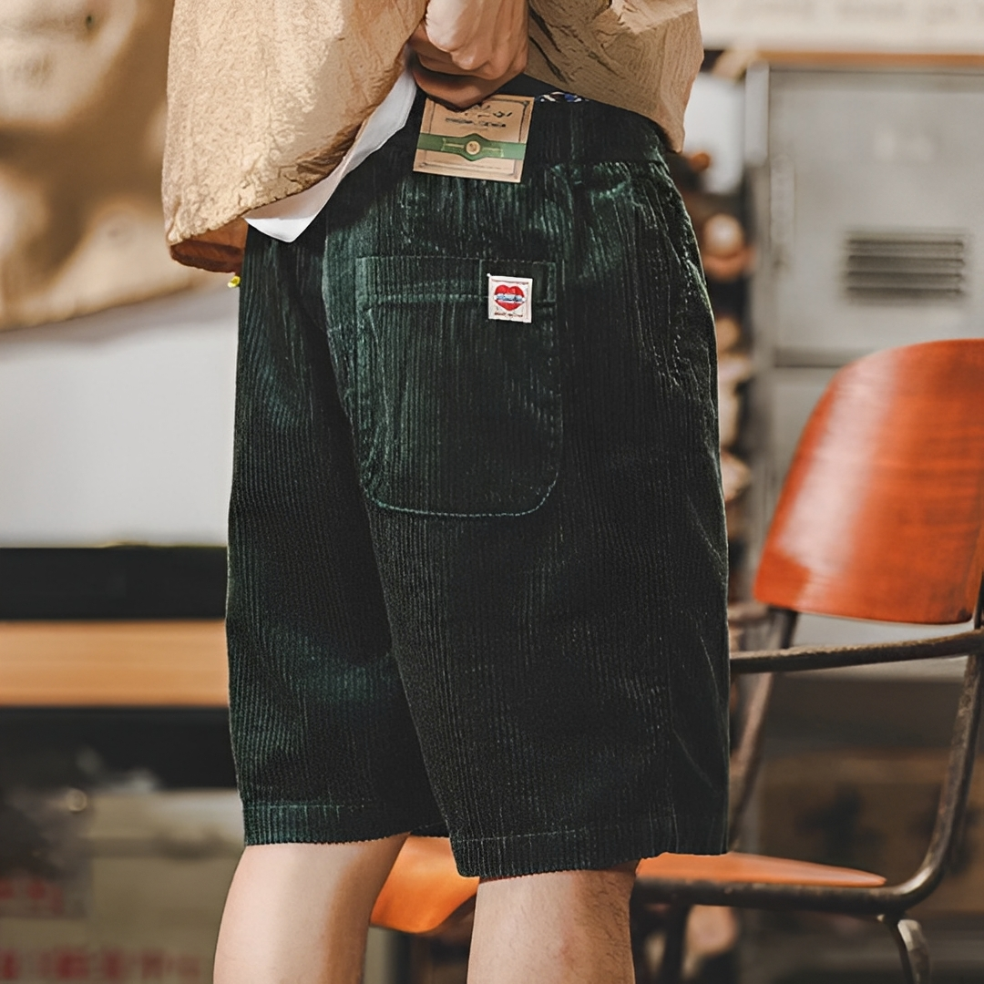 Lenmar - Męskie welurowe szorty na lato