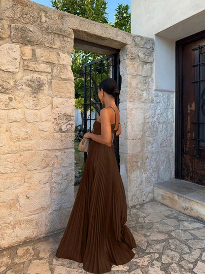 Ayelet - Plisowana Suknia Maxi, Wielofunkcyjna & Elegancka