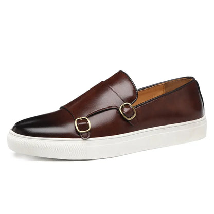 Jerald – Luźne Męskie Buty w Skórzanym Stylu