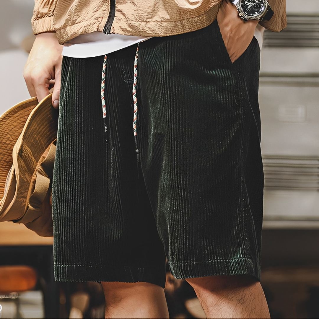 Lenmar - Męskie welurowe szorty na lato