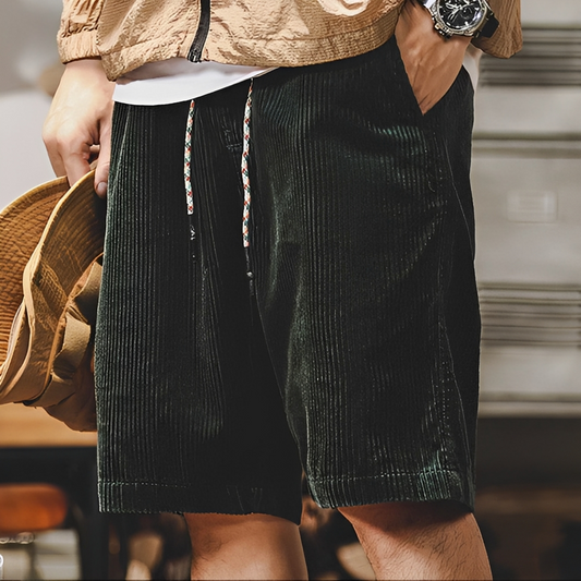 Lenmar - Męskie welurowe szorty na lato