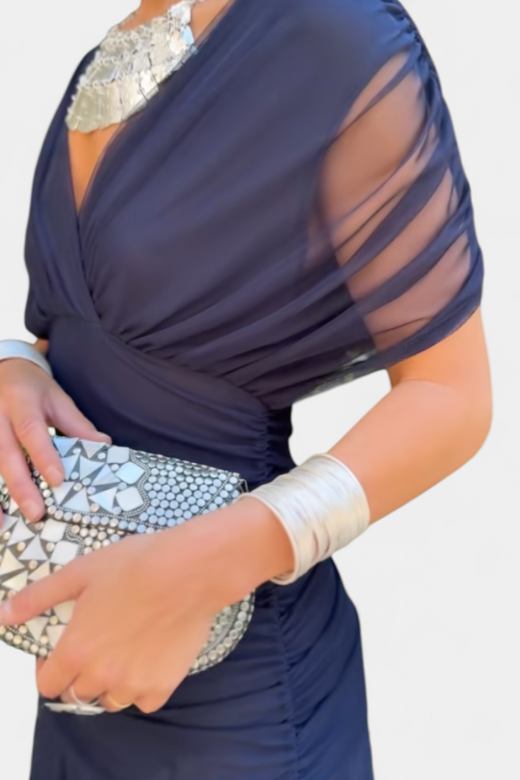 Celine - Elegancka sukienka off-shoulder