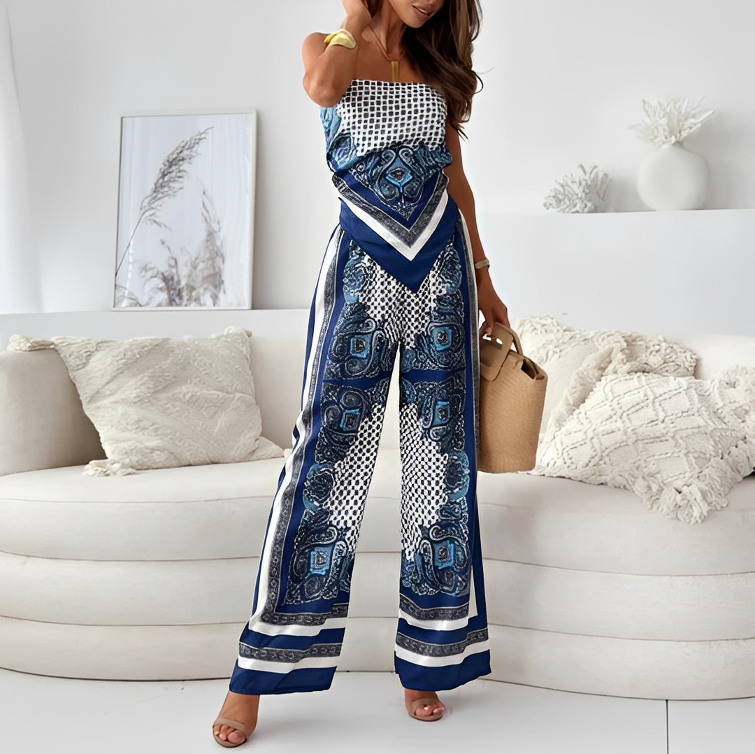 Amellia - Komplet bluzki i spodni dla kobiet