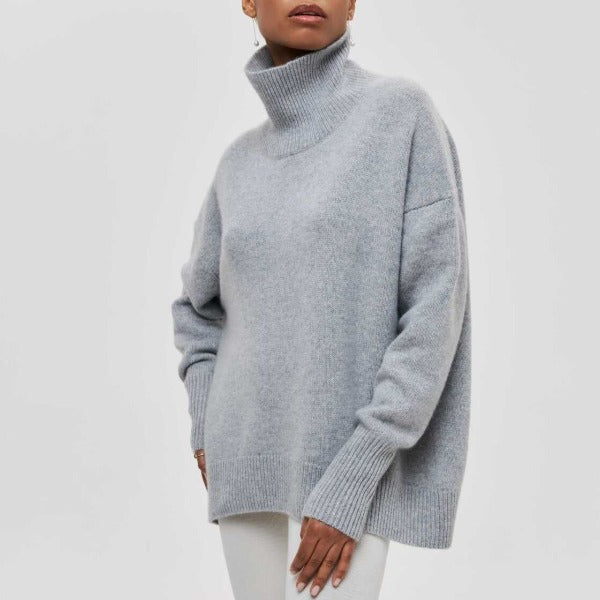 Berenice – Sweter z Dużym Kołnierzem