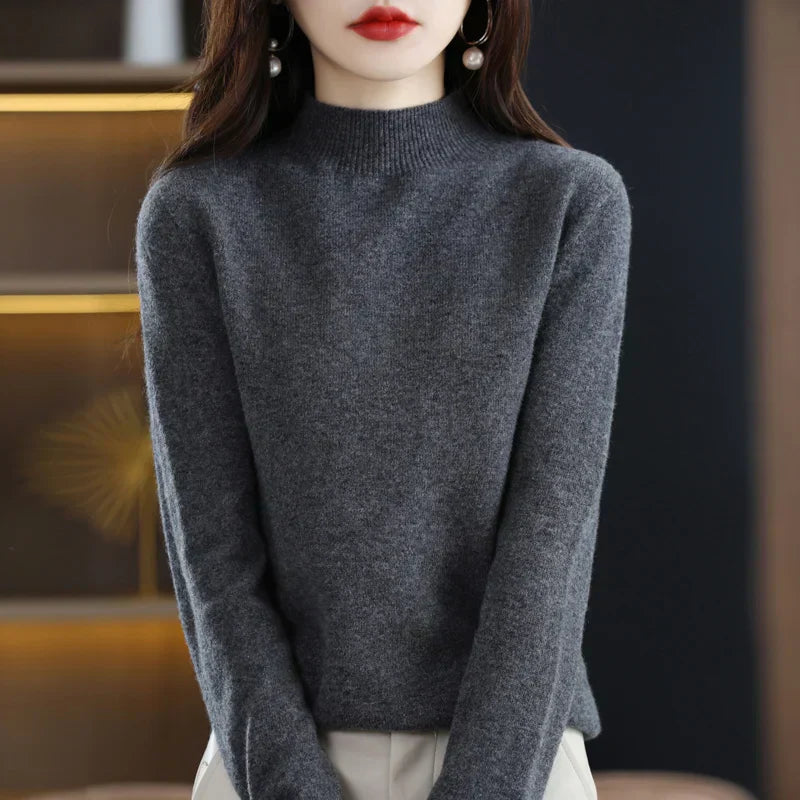 Carlotta – Elegancki sweter z splotem warkocza
