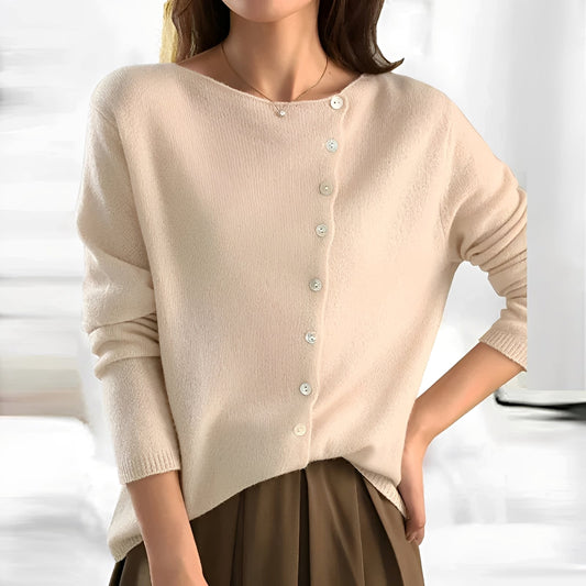 Lorena - Elegancki sweter z drobną strukturą dla kobiet