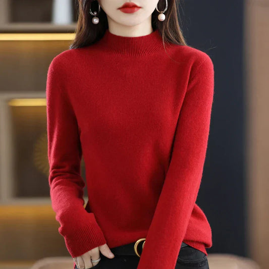Carlotta – Elegancki sweter z splotem warkocza