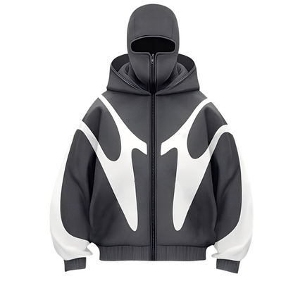 Patrick - Modny hoodie z wbudowaną kominiarką dla mężczyzn