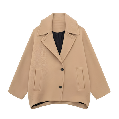 Rosalee - Elegancki krótki płaszcz wełniany dla kobiet