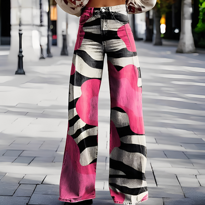 Briley - Eleganckie i stylowe szerokie spodnie damskie