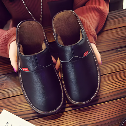 Jasper - Męskie kapcie z futerkiem, luźne