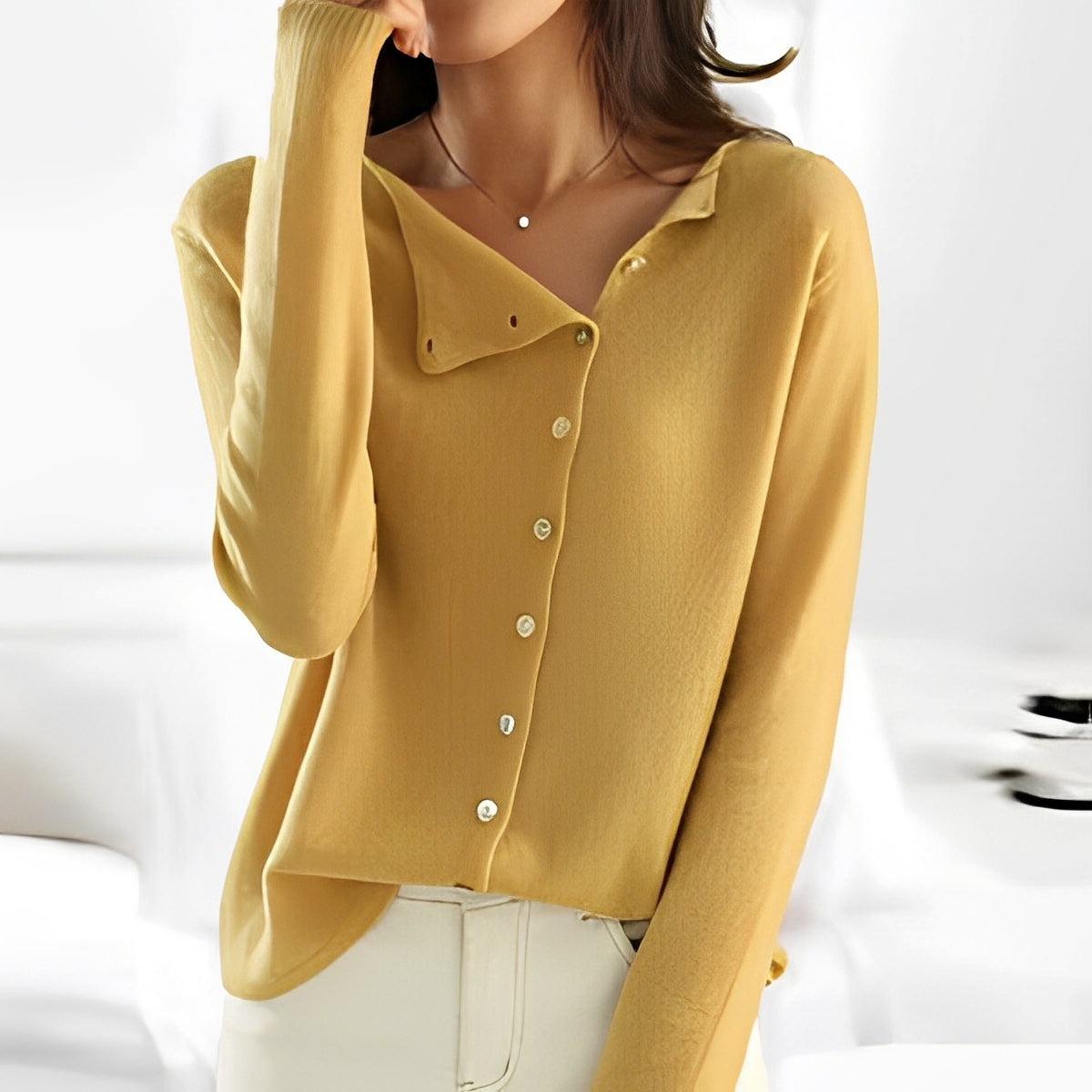 Lorena - Elegancki sweter z drobną strukturą dla kobiet