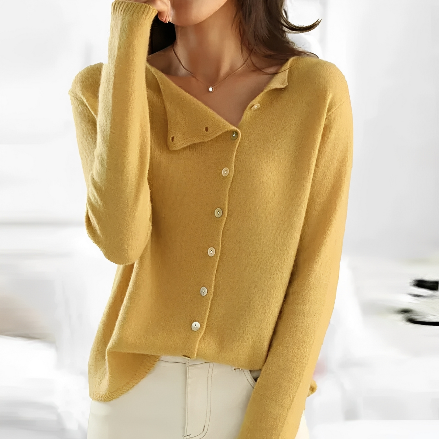 Jessel - Elegancki damski kardigan z dzianiny