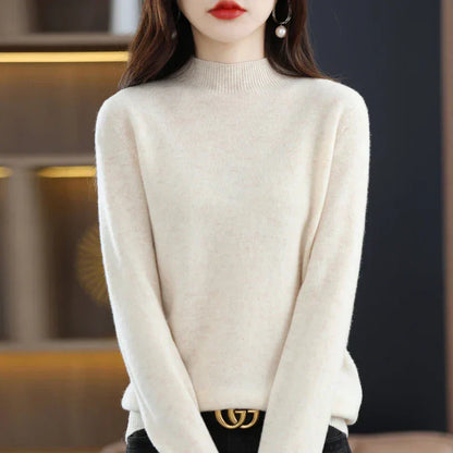 Carlotta – Elegancki sweter z splotem warkocza