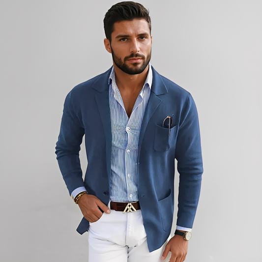 Freza - Męski sportowy blazer z długimi rękawami