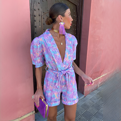 Alessia - Stylowy krótki kombinezon damski