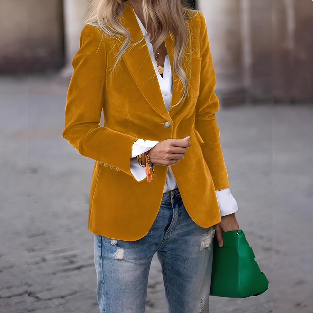 Lyliane - Klasyczna damska kurtka z guzikami