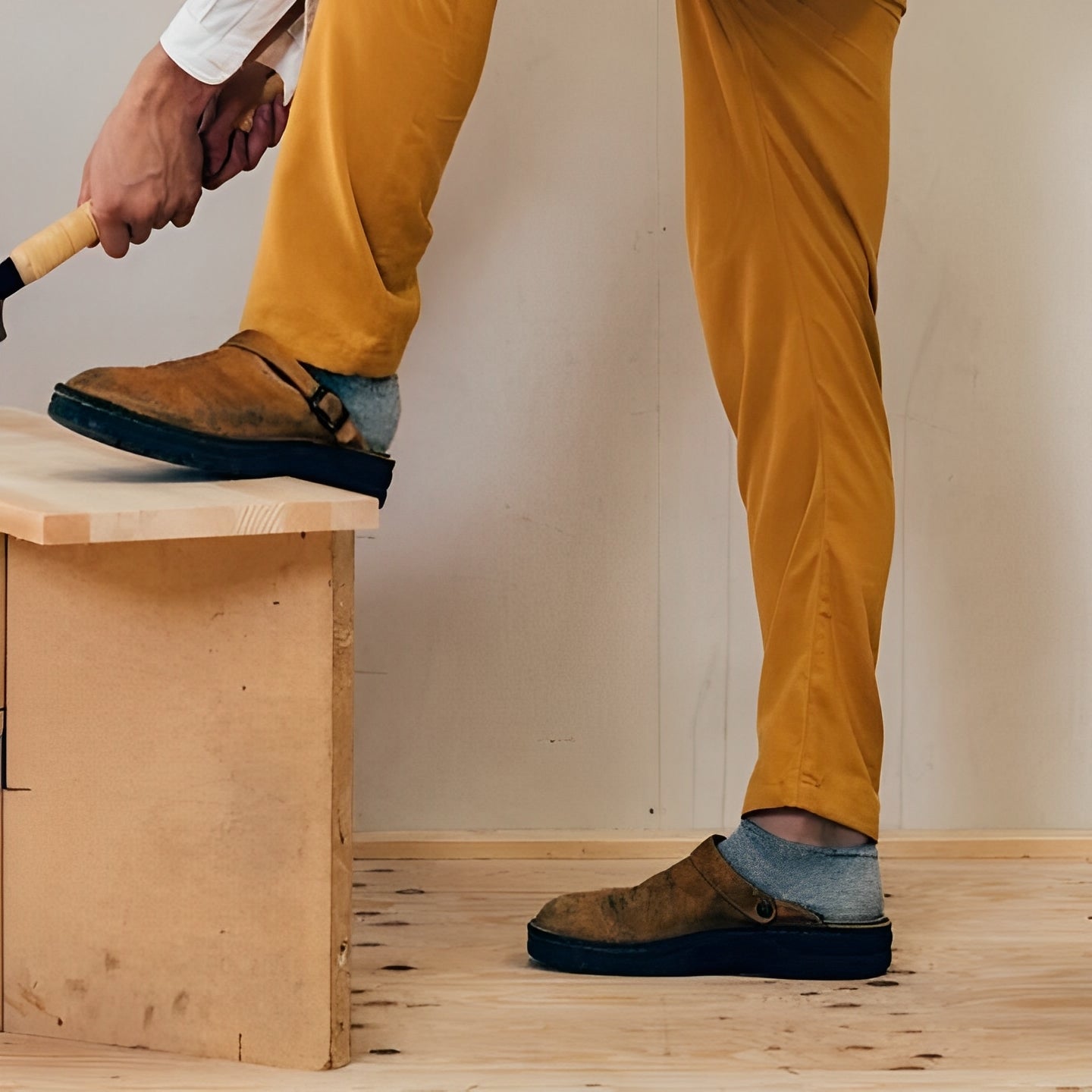 Devin - Wygodne męskie kapcie skórzane