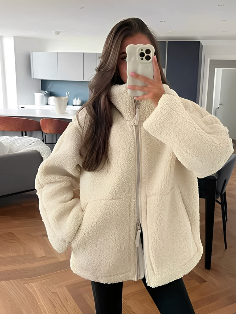 Daria – Płaszcz Teddy Oversize