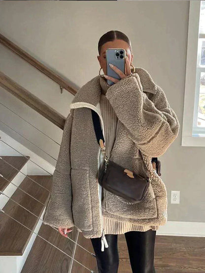 Daria – Płaszcz Teddy Oversize