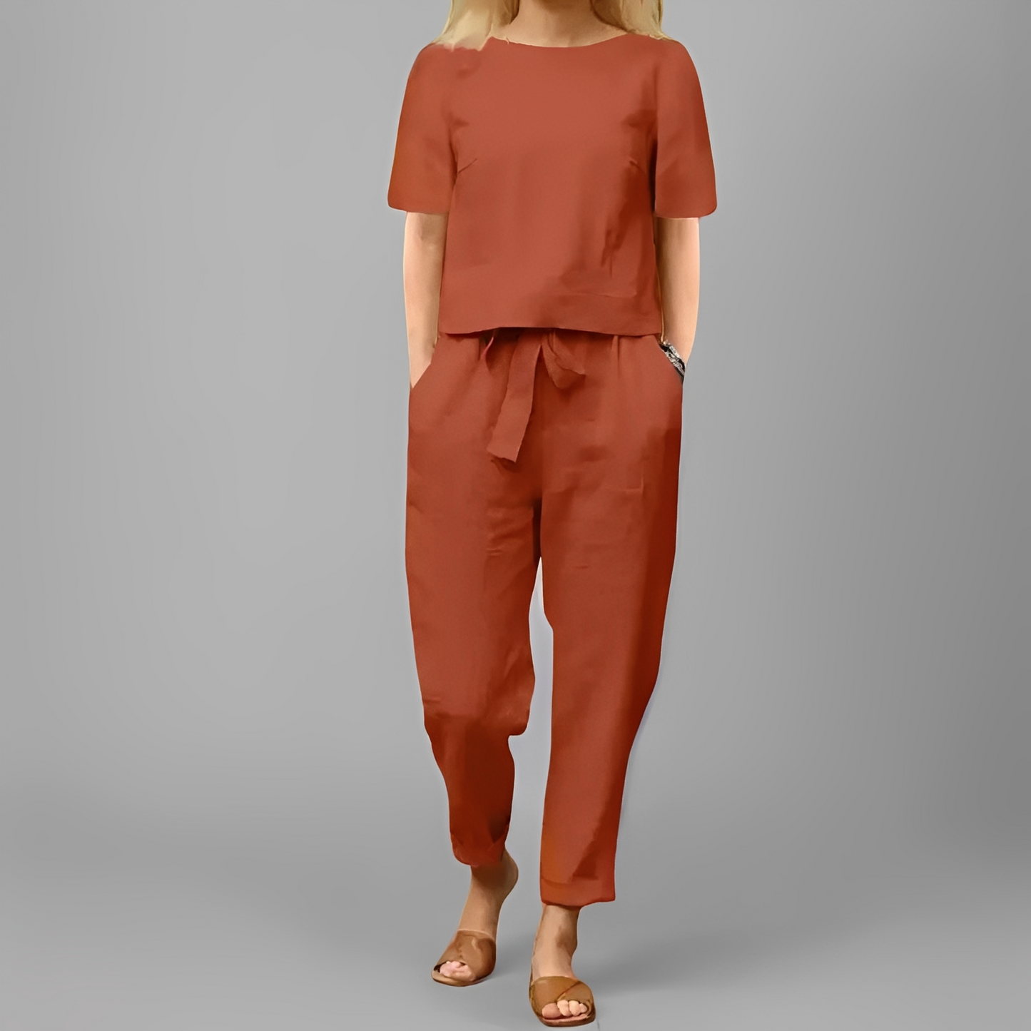 Andréana - Stylowy komplet z kombinezonem dla kobiet