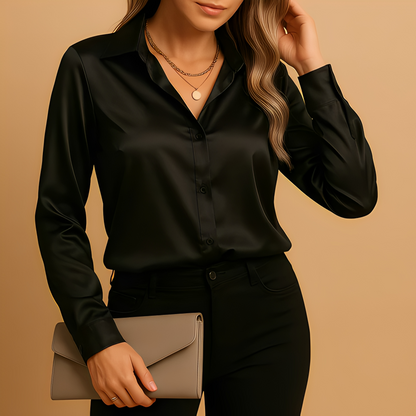 Alesia - Modna damska bluzka z długimi rękawami