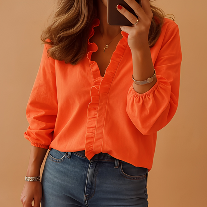 Aubbrey - Elegancka koszula z długim rękawem dla kobiet