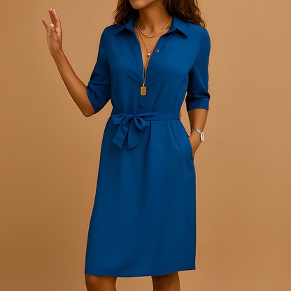 Anjanet - Stylowa i komfortowa sukienka koszulowa dla kobiet