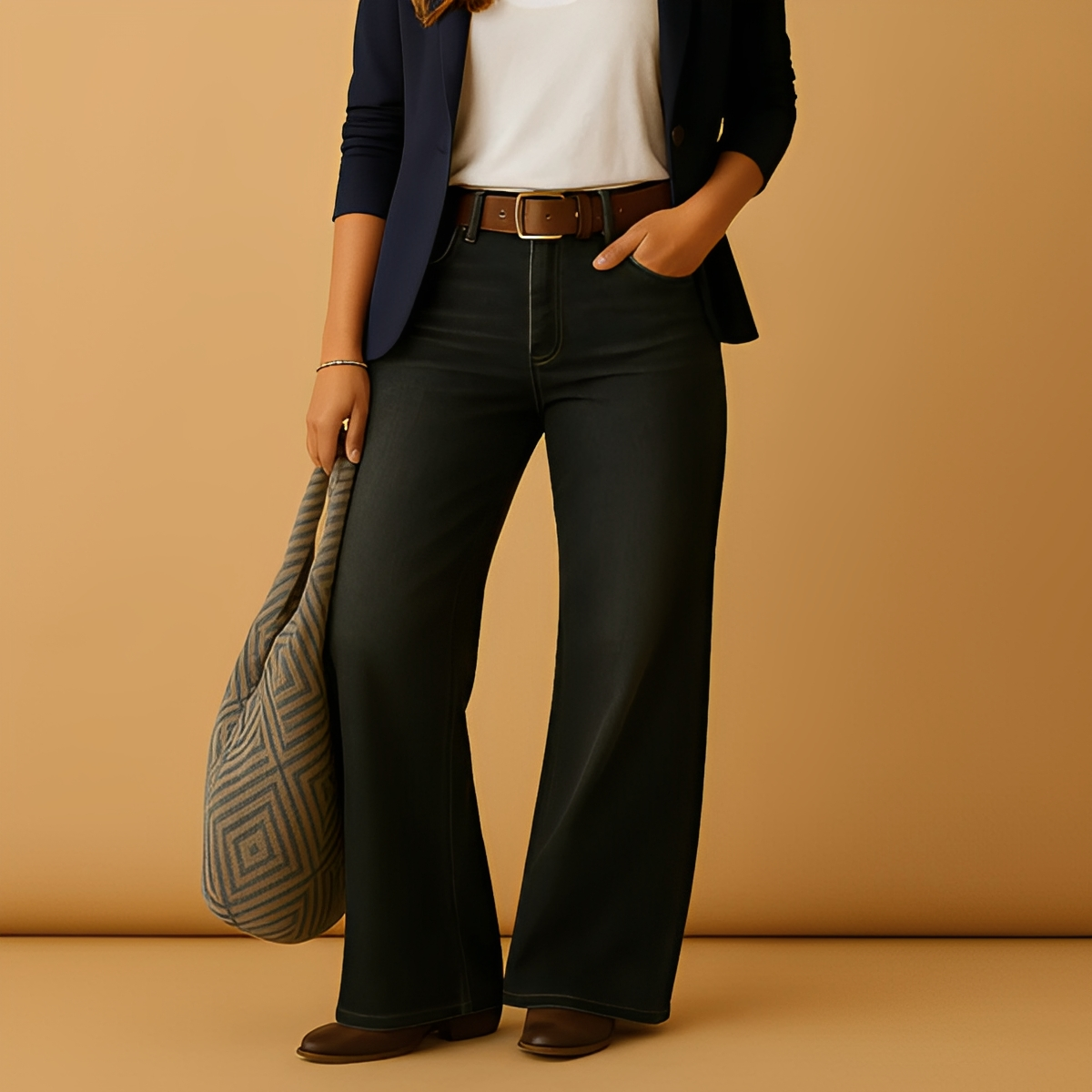 Analiza - Eleganckie proste spodnie dla kobiet