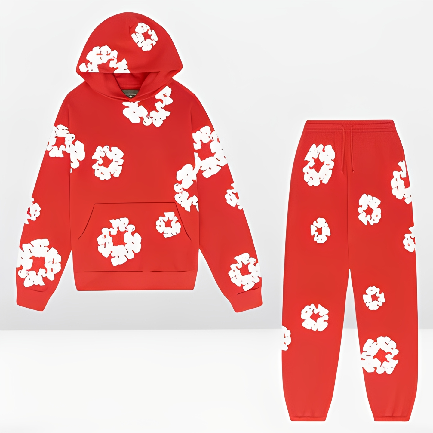 Kezelle - Pełen zestaw: damski sweter i spodnie bawełniane