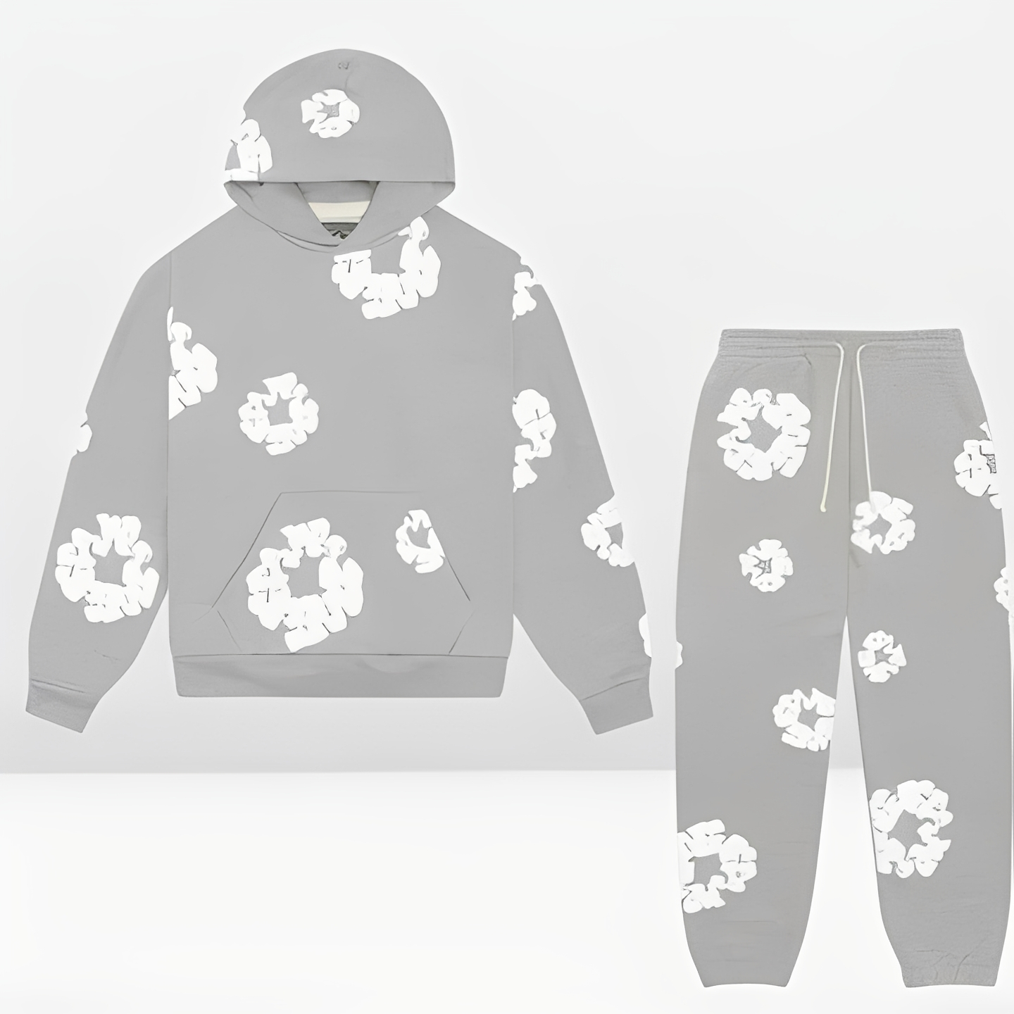 Kezelle - Pełen zestaw: damski sweter i spodnie bawełniane