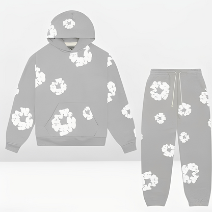 Kezelle - Pełen zestaw: damski sweter i spodnie bawełniane