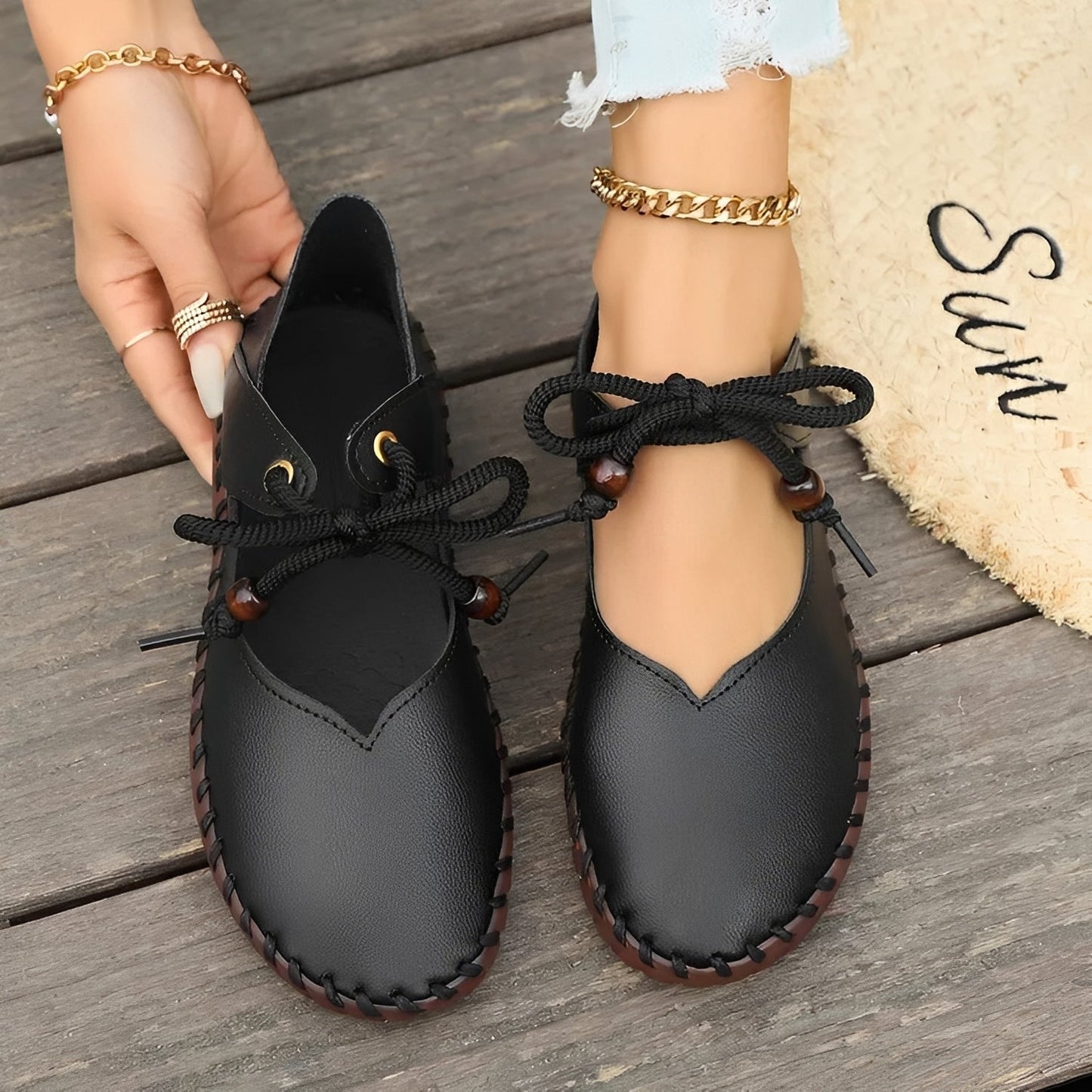 Carla - Klasyczne sznurowane buty z miękką podeszwą dla kobiet