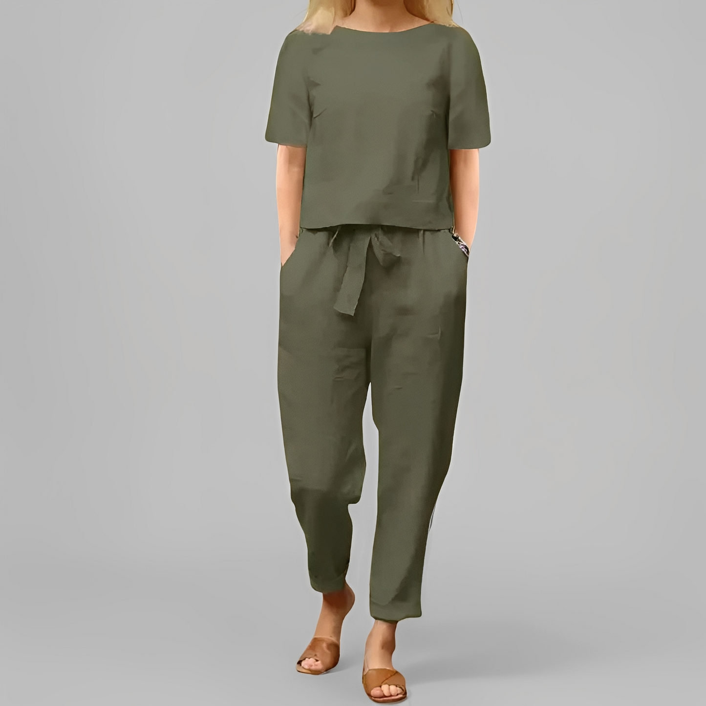 Andréana - Stylowy komplet z kombinezonem dla kobiet