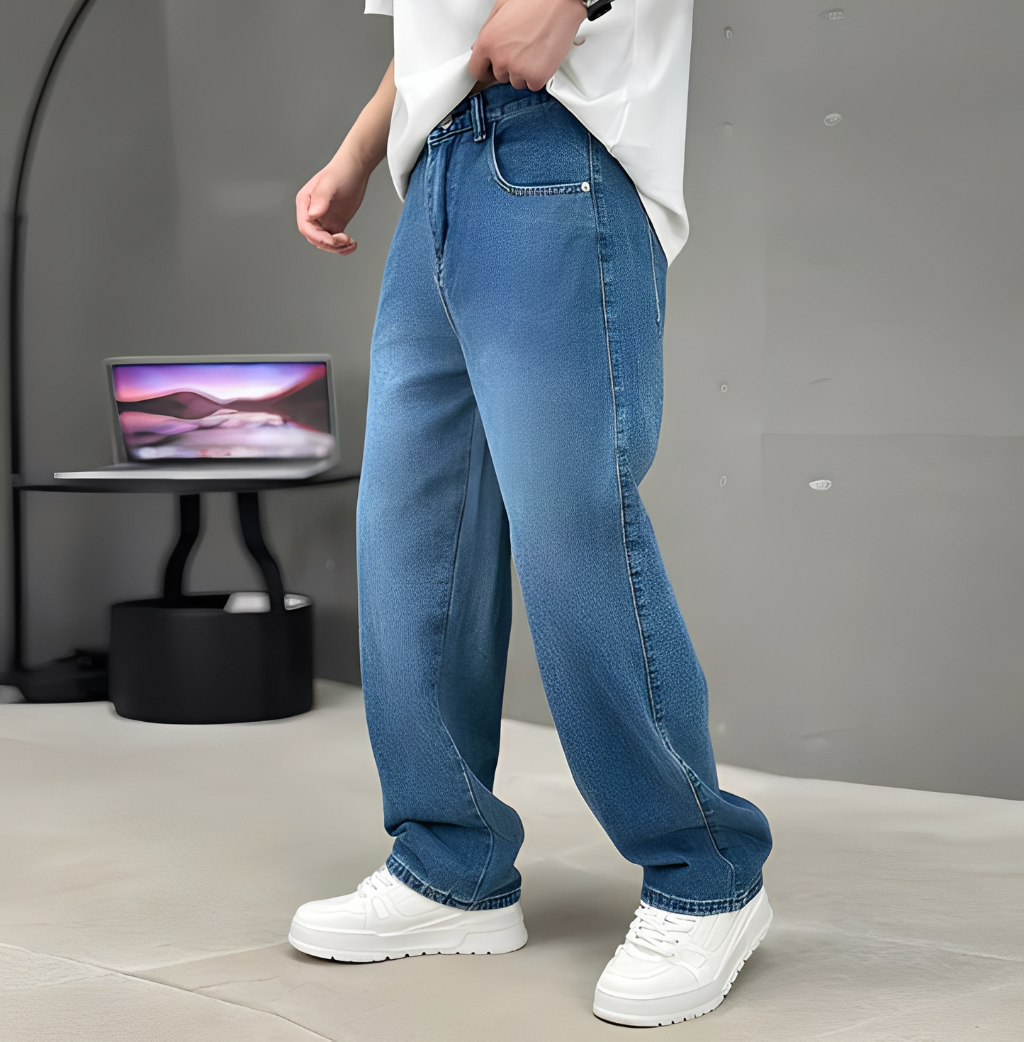 Aadan - Spodnie wygodne i luźne dla mężczyzn